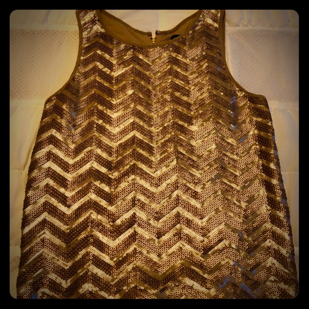 Bebe gold sleeveless top